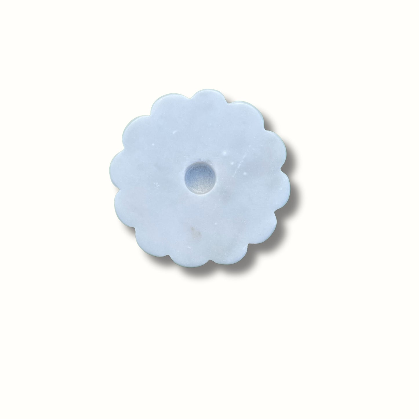 Daisy Marble Candle Holder - 5"