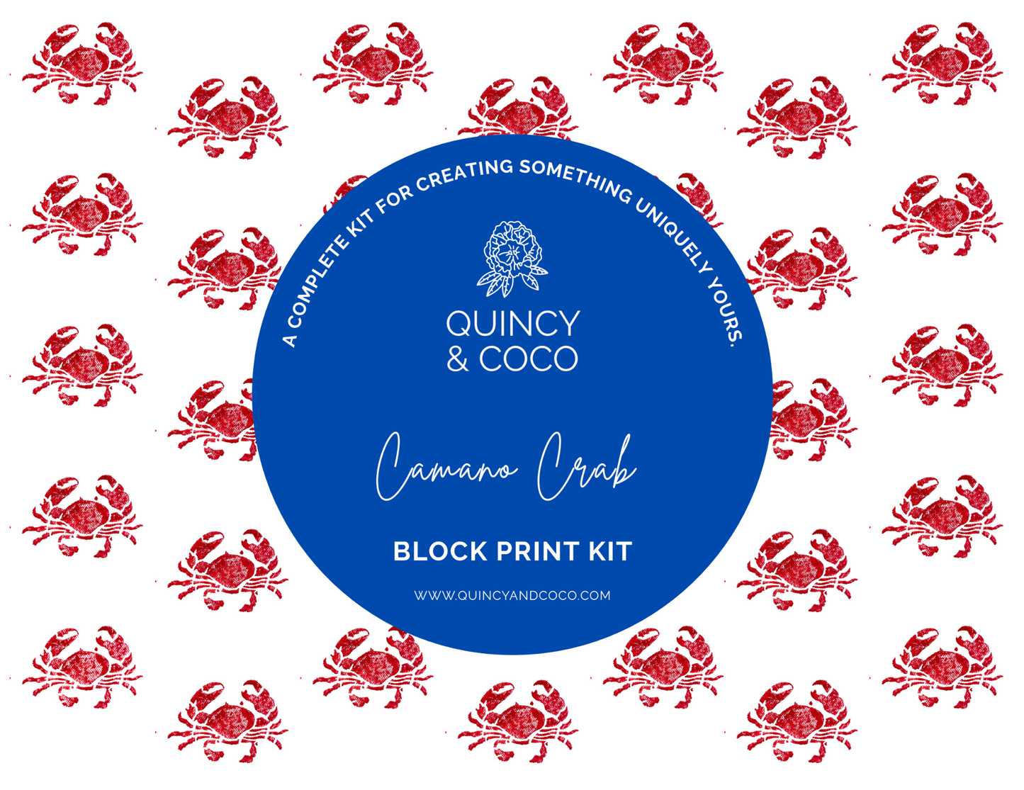 Camano Crab Block Print Kit