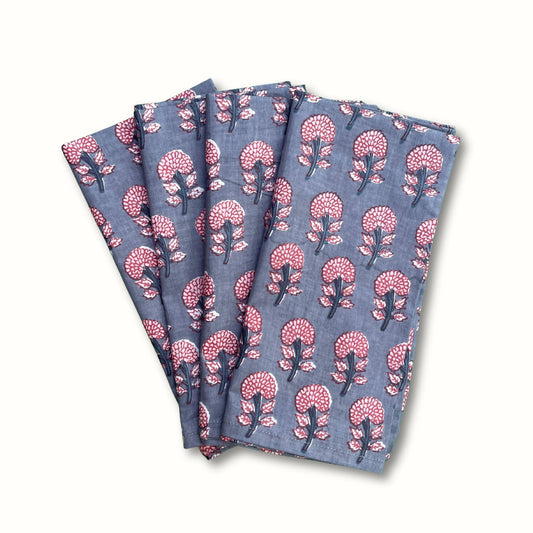 Dusky Dahlia Napkin - Set of 4