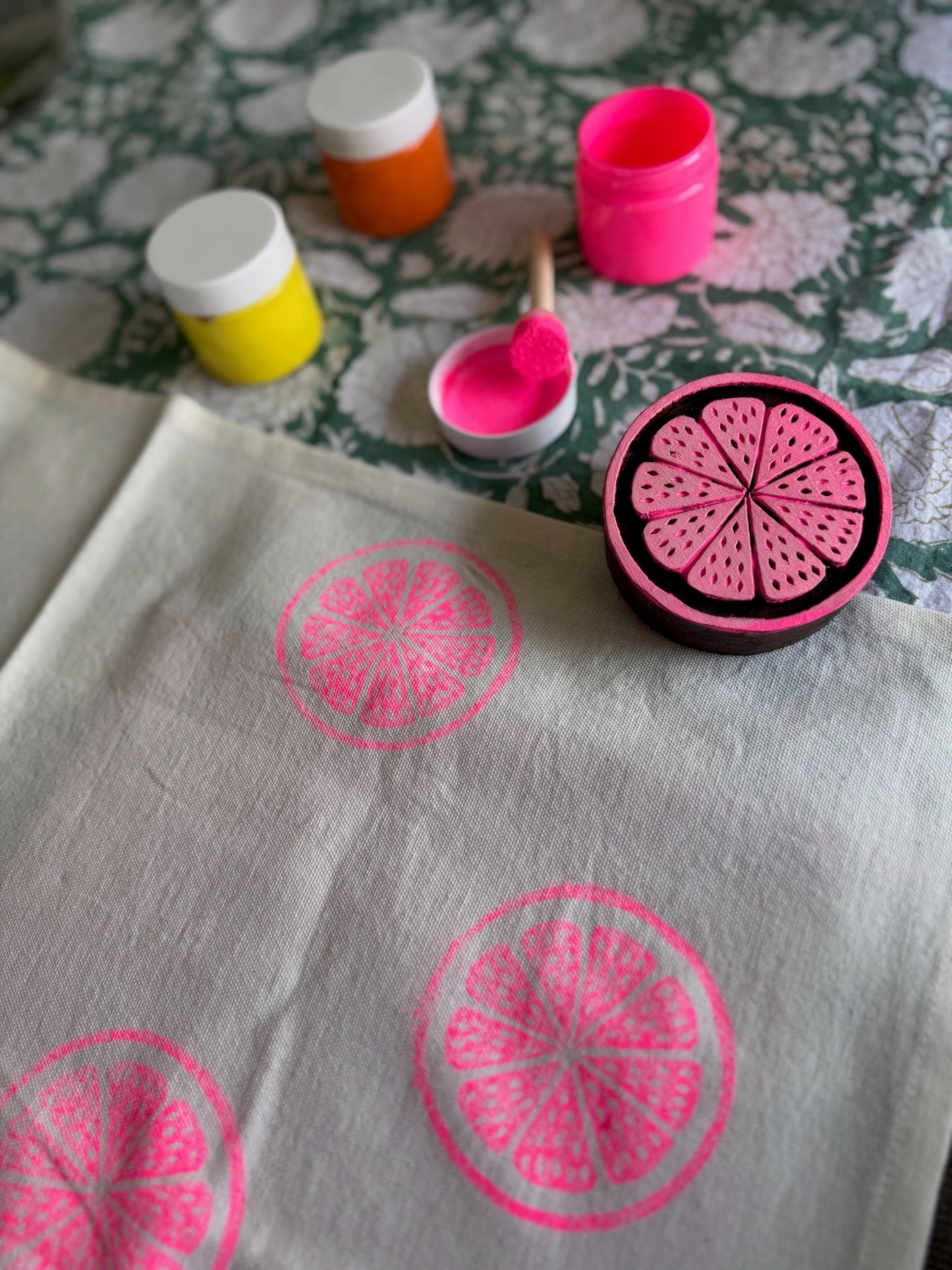 Coastal Citrus Block Print Kit