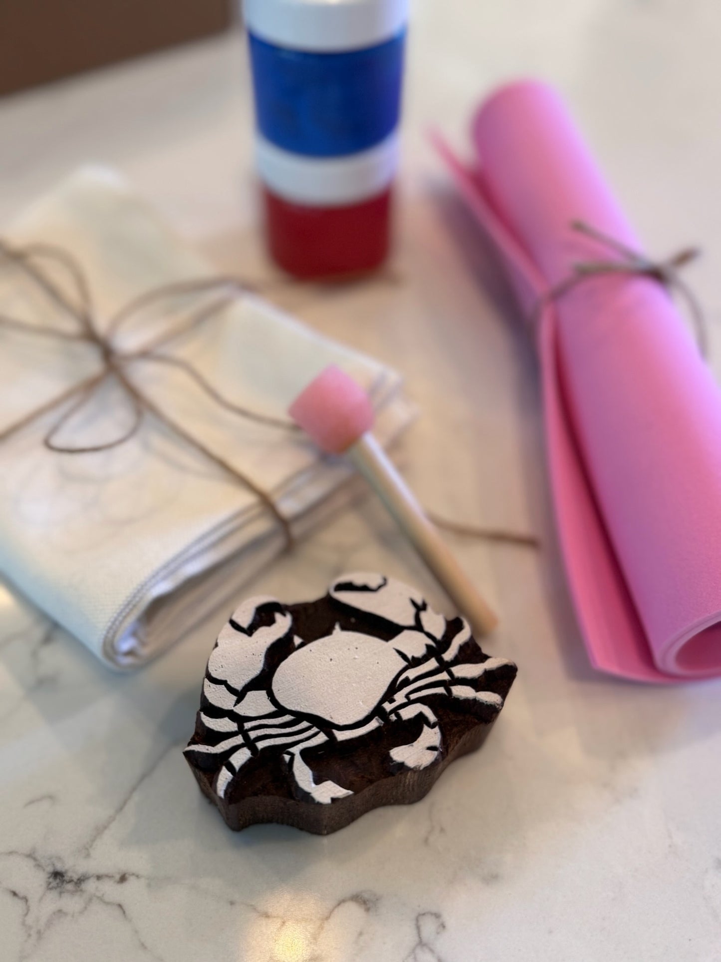 Camano Crab Block Print Kit