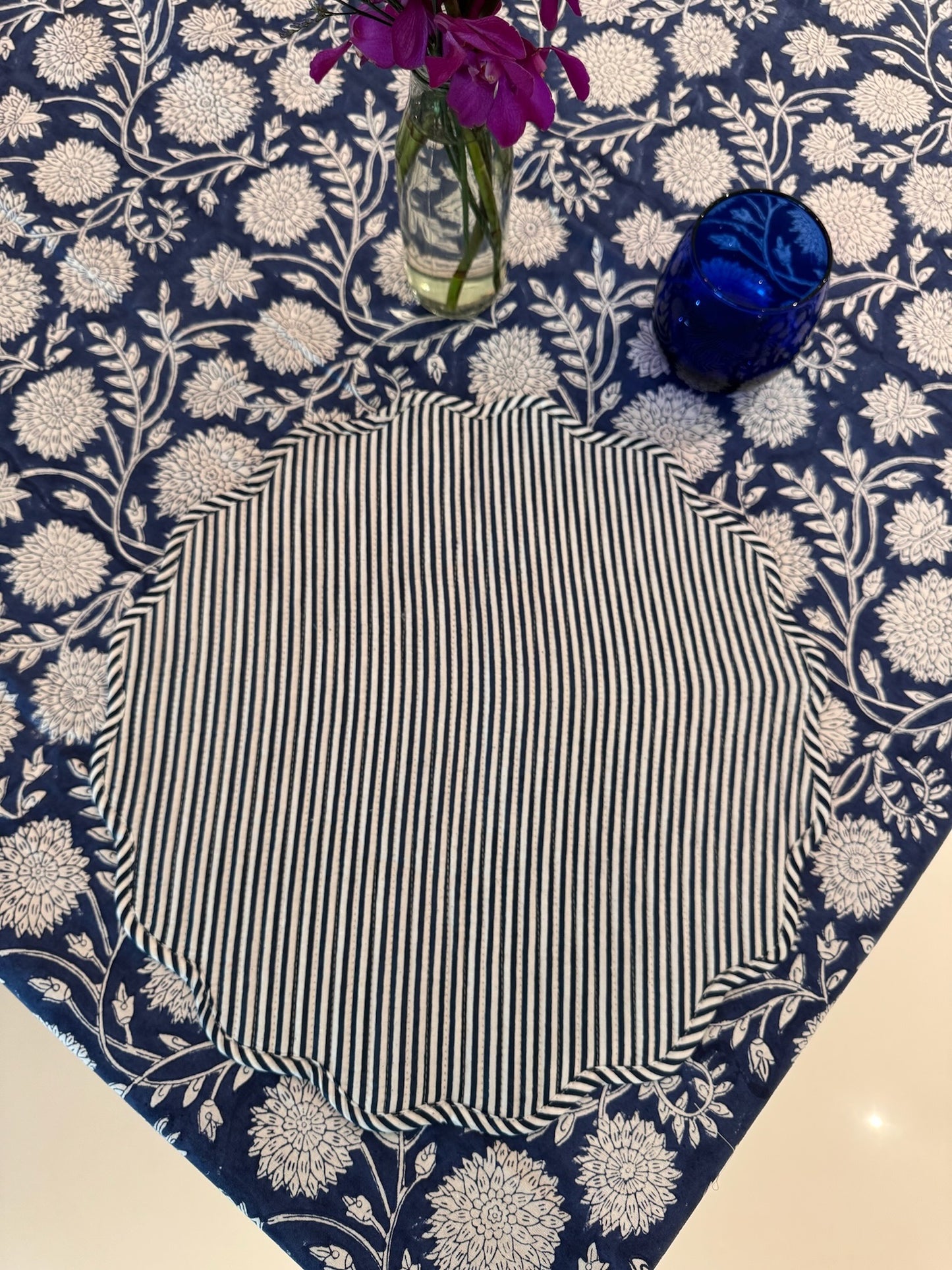 Sapphire Round Placements - Set of 4