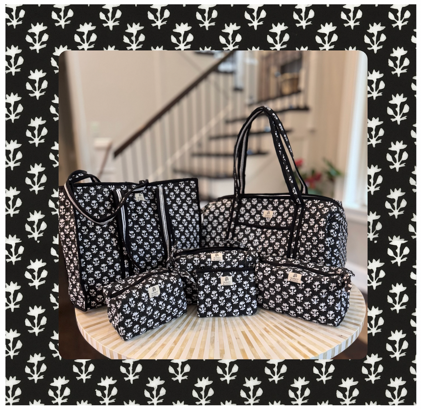Onyx Black Bag Collection in Six Sizes