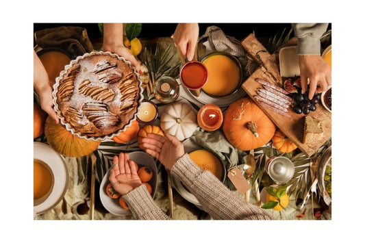 Friendsgiving tablescape