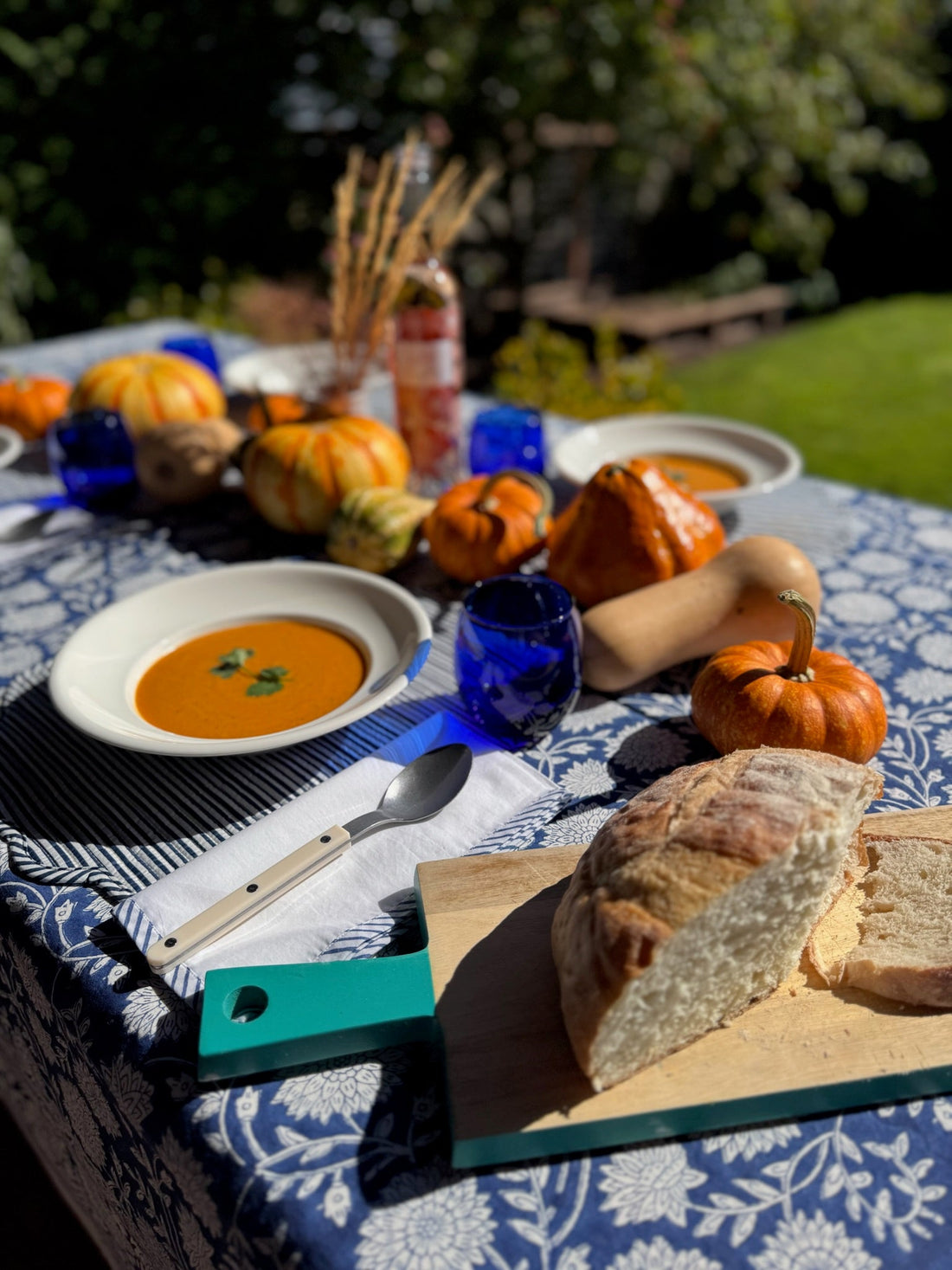 Blue & White for Fall: Timeless Style with Seasonal Pops