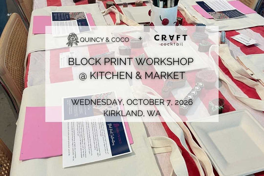 Craft Cocktail Workshop - October 7 - Kitchen & Market, Kirkland