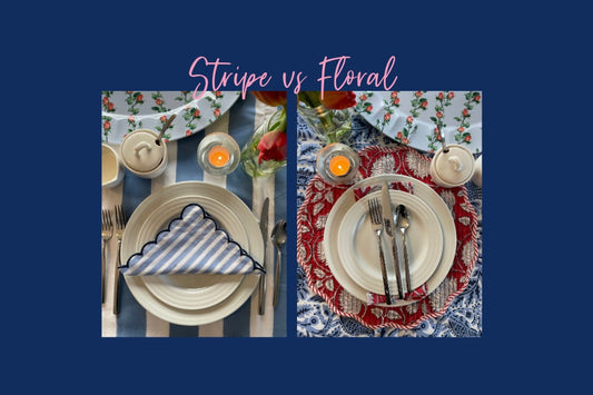 Stripes or Florals: Choosing Table Décor Pattern