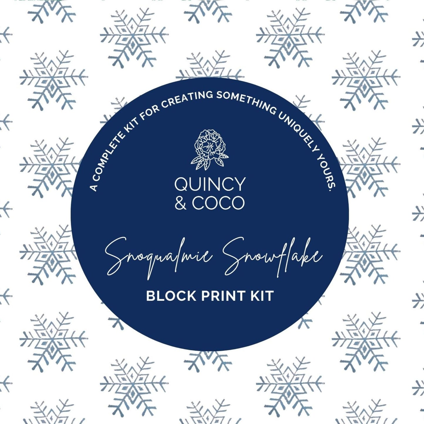 Snoqualmie Snowflake Block Print Kit