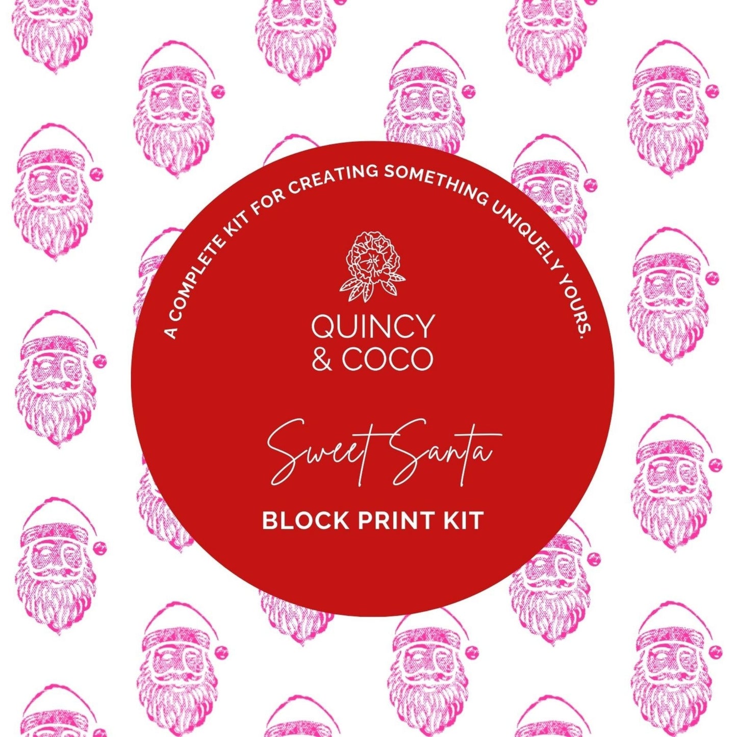Sweet Santa Block Print Kit