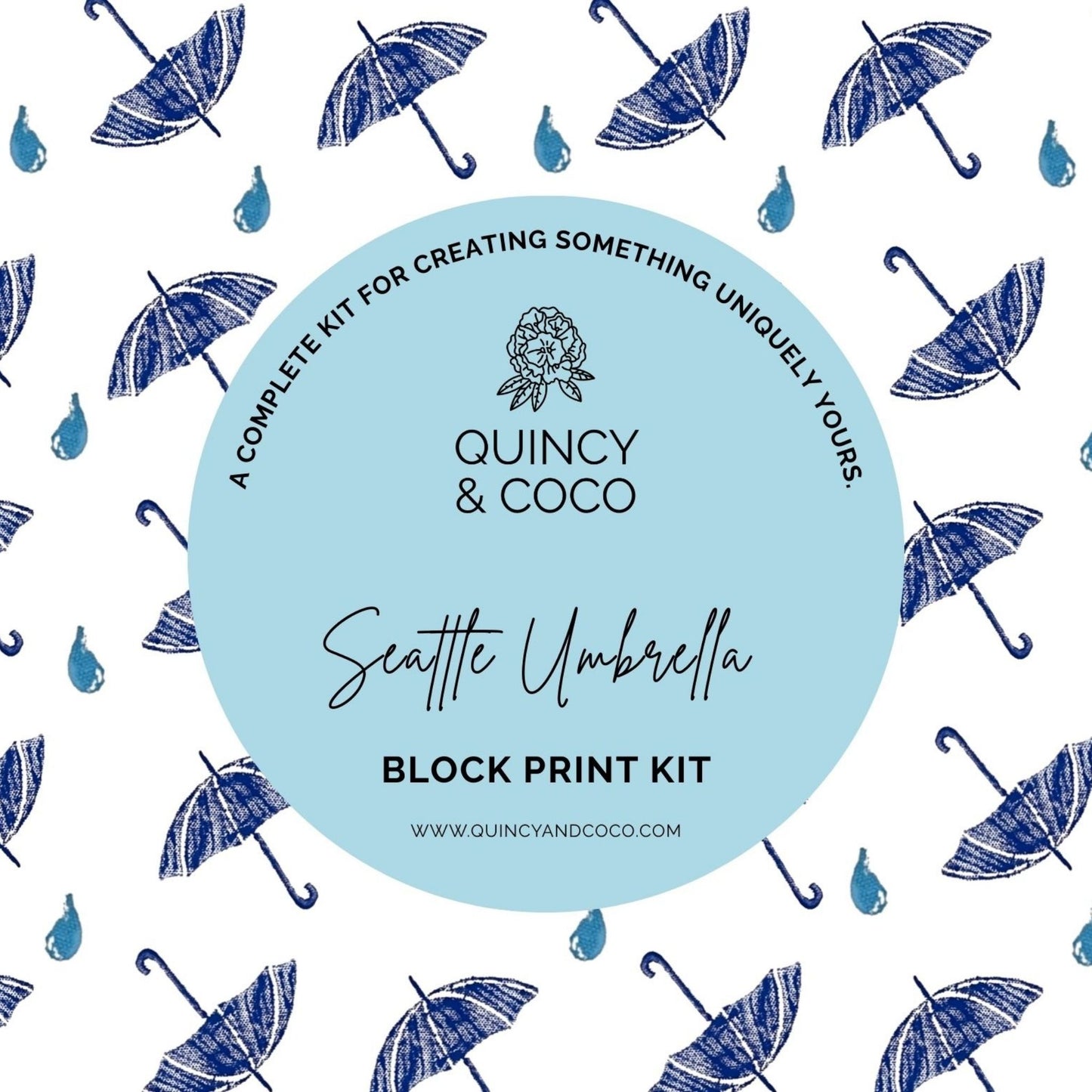 Seattle Umbrella Block Print Kit