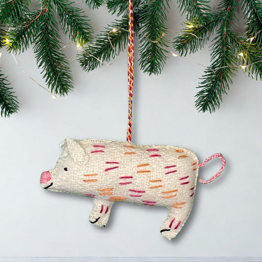 Farm Animal Ornament - Pig
