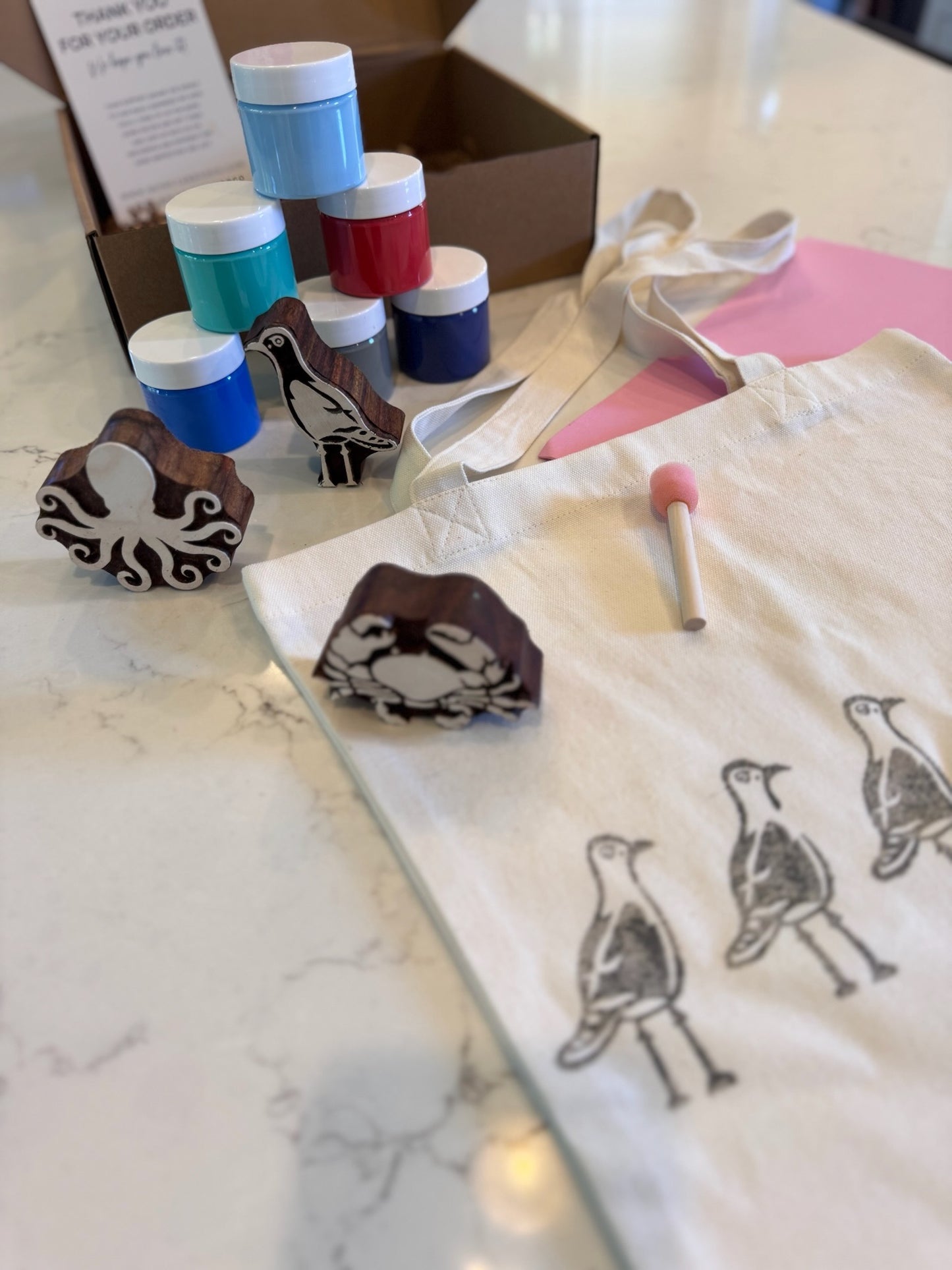Camano Crab Block Print Kit