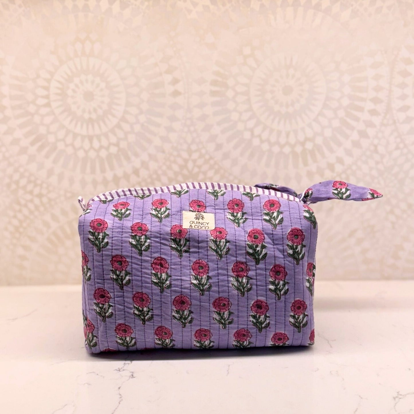 Lilac Makeup Bag