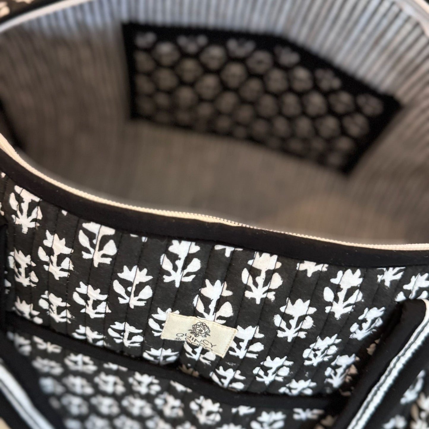 Onyx Quilted Weekender Duffel