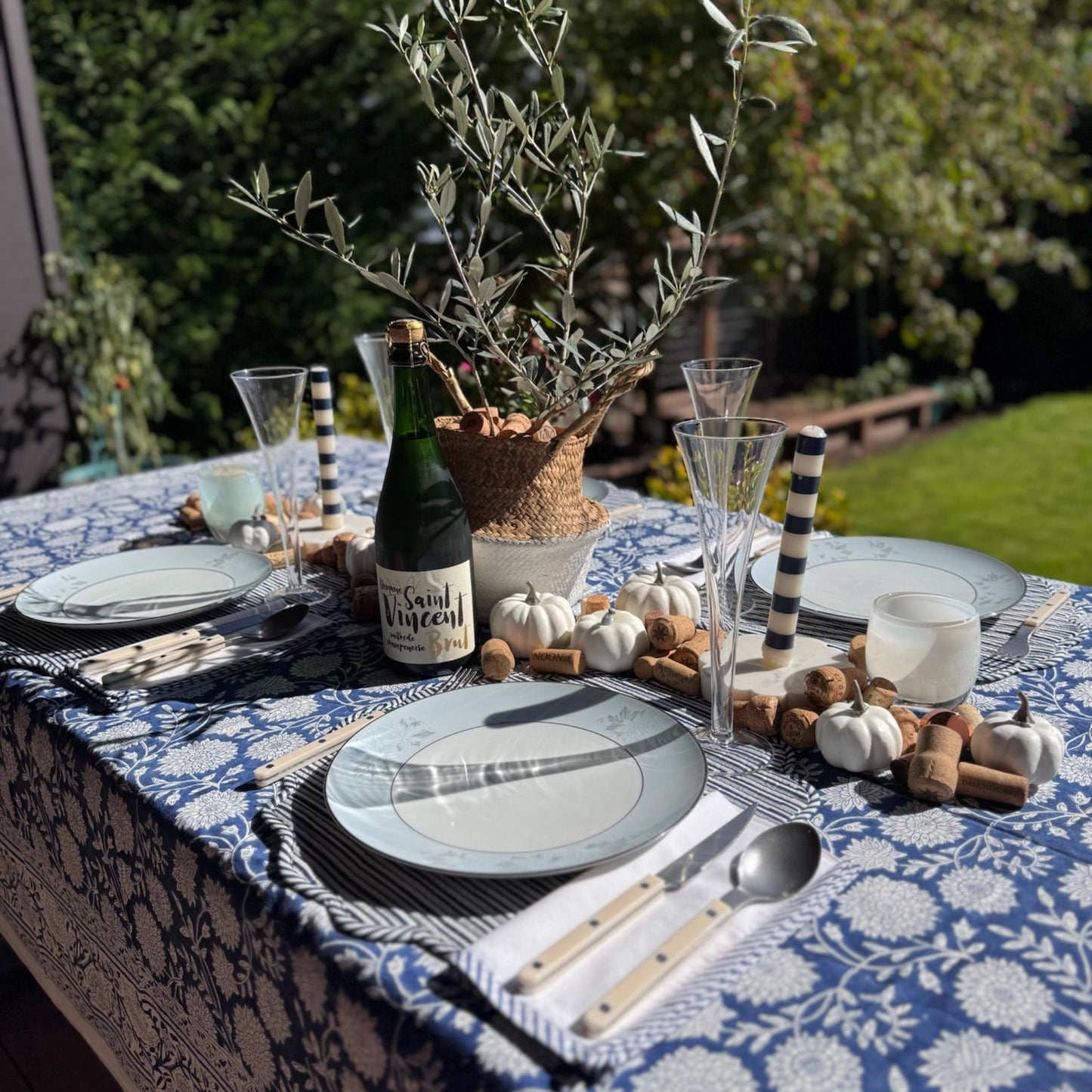 Sapphire Rectangle Tablecloth