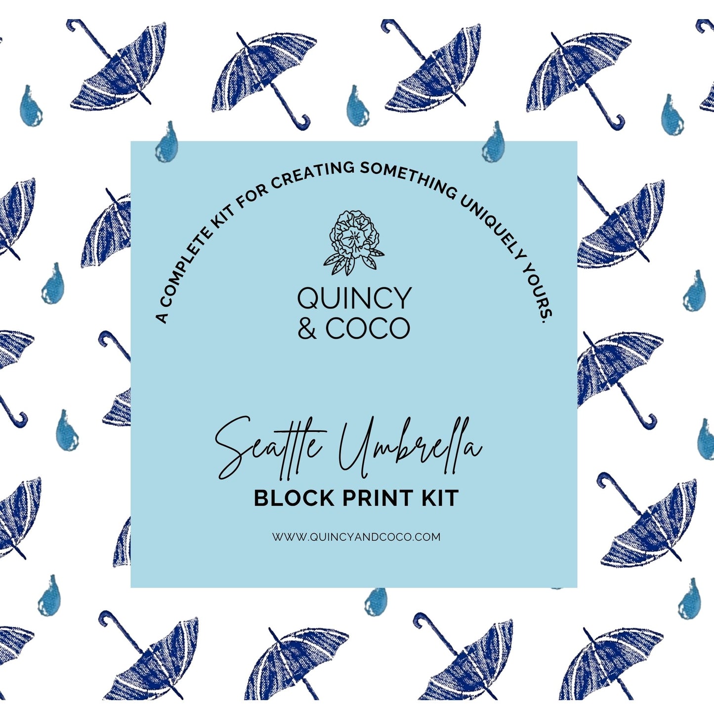Seattle Umbrella Block Print Kit