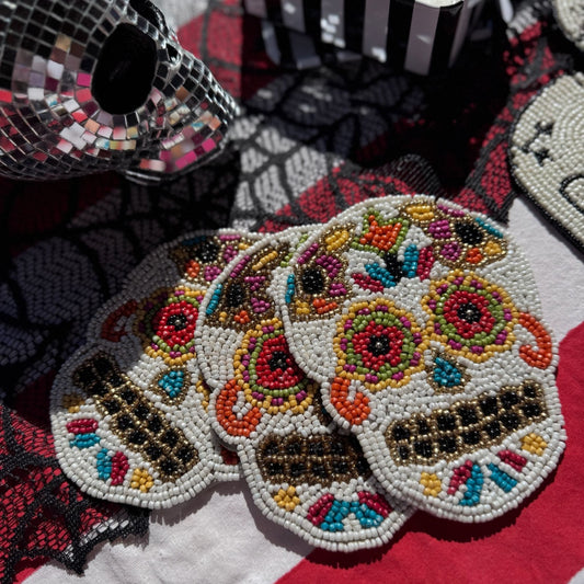 Skull Beaded Coasters