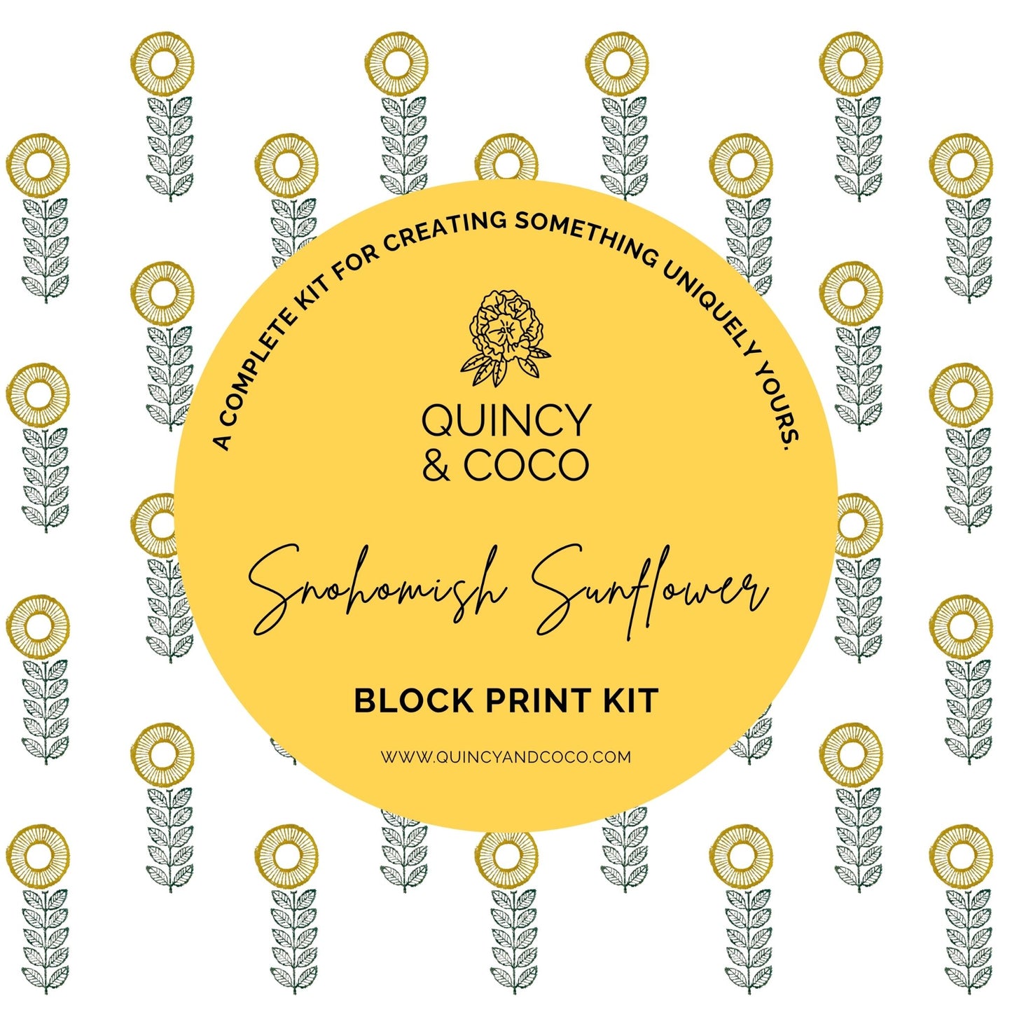 Snohomish Sunflower Block Print Kit