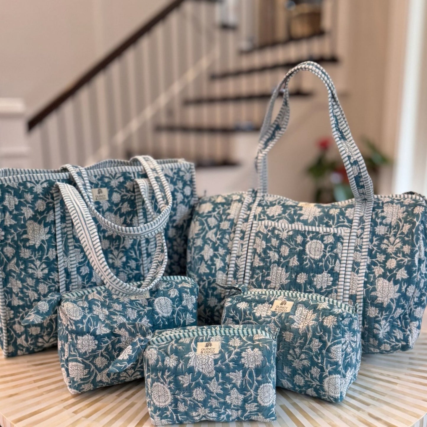 Turquoise Makeup Bag