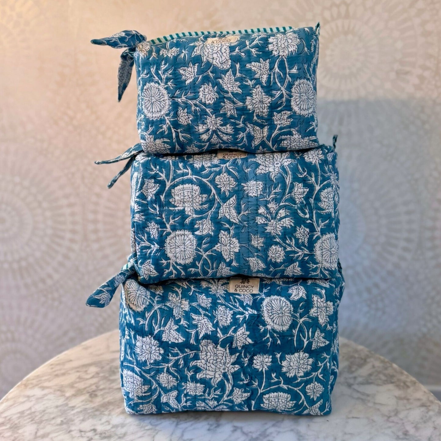 Turquoise Makeup Bag