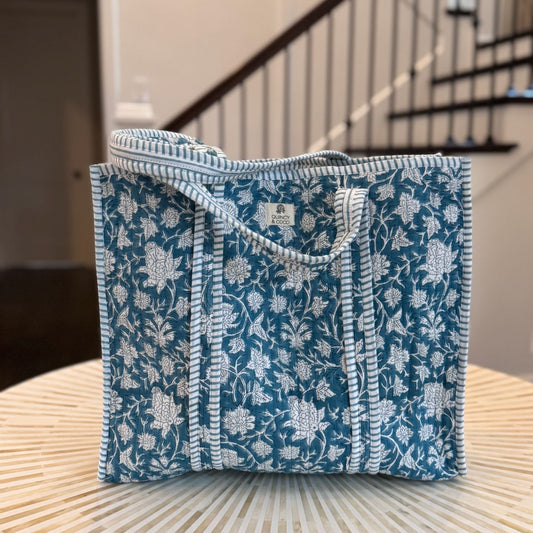 Turquoise Market Tote