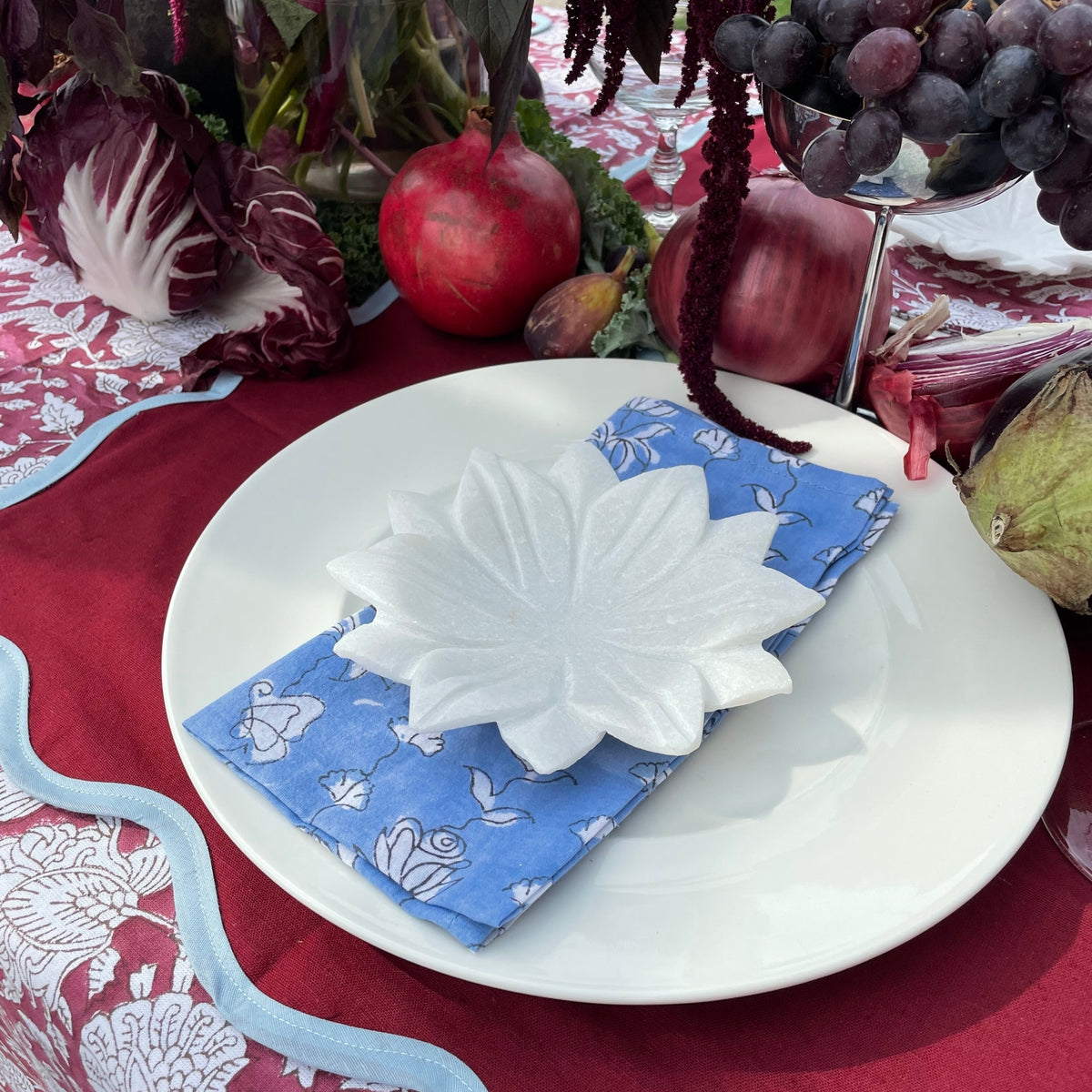 Pinot Block Print Tablecloth